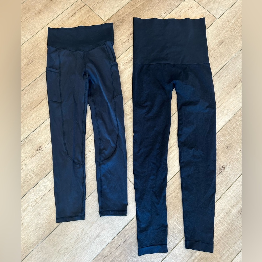 Postpartum Black Leggings Size Small (Cadanshae and Motherhood)
